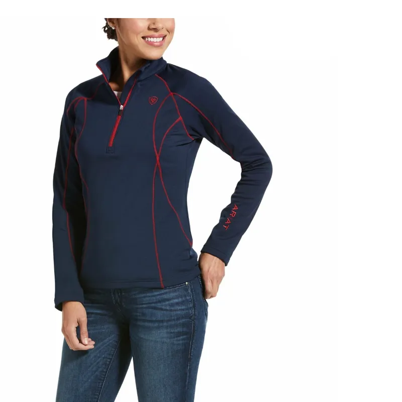 Ariat Womens Conquest 2.0 1/2 Zip Sweatshirt - Navy